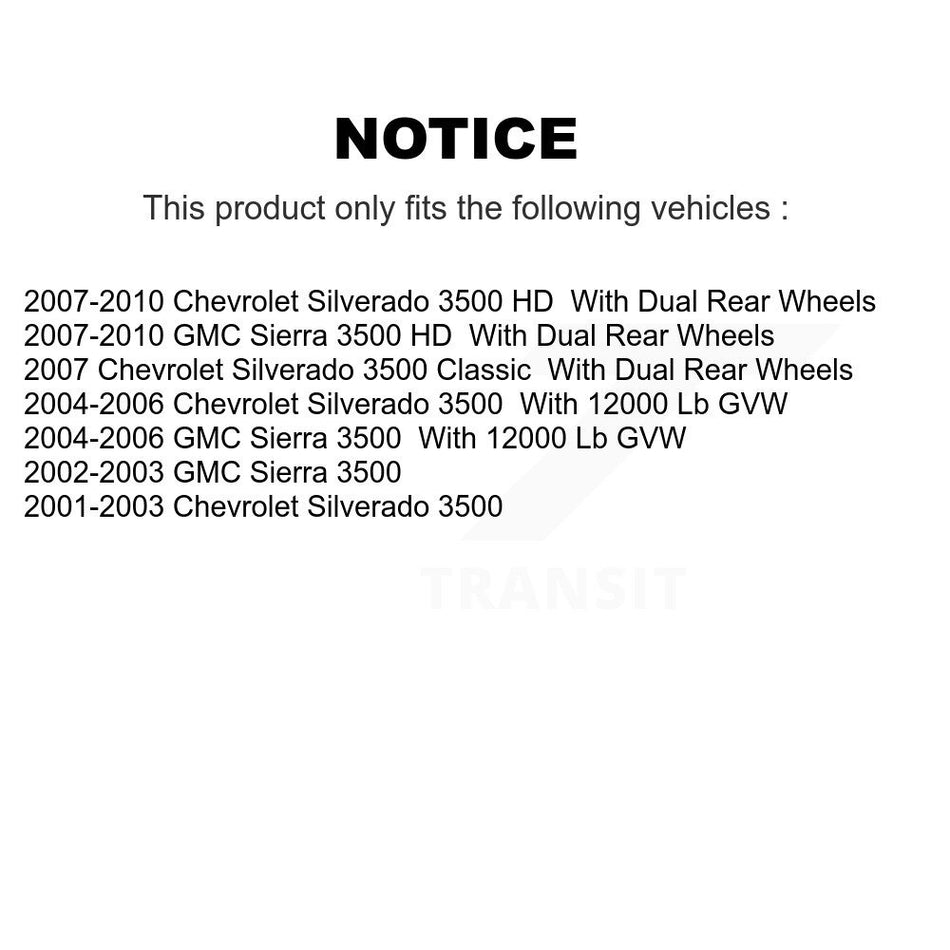 Front Rear Semi-Metallic Brake Pad Kit For Chevrolet GMC Silverado 3500 Sierra HD Classic KSM-100547