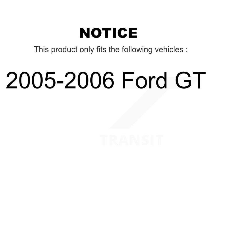 Front Rear Semi-Metallic Brake Pads Kit For 2005-2006 Ford GT KSM-100550