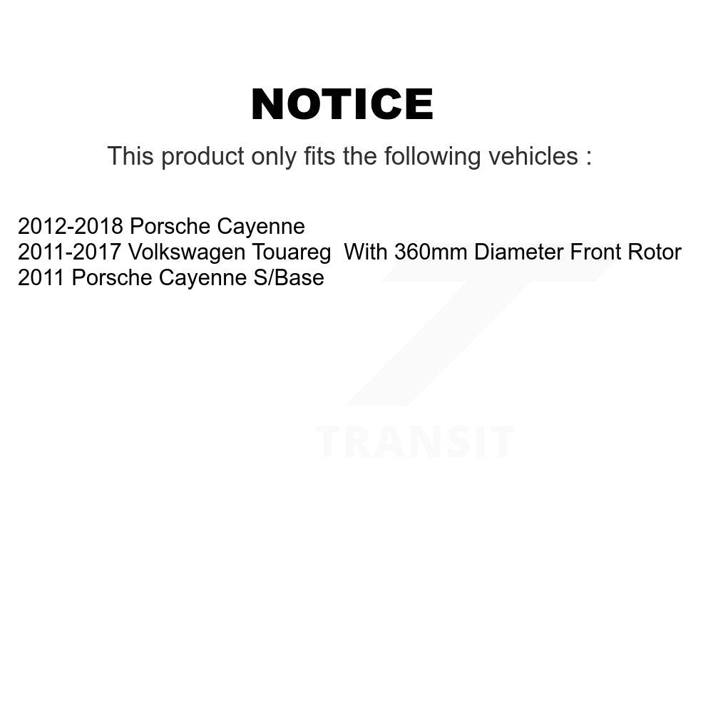 Front Rear Semi-Metallic Brake Pads Kit For Volkswagen Touareg Porsche Cayenne KSM-100582