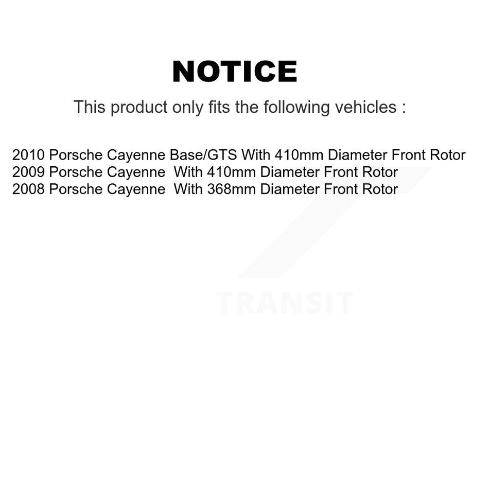Front Rear Semi-Metallic Brake Pads Kit For Porsche Cayenne KSM-100583