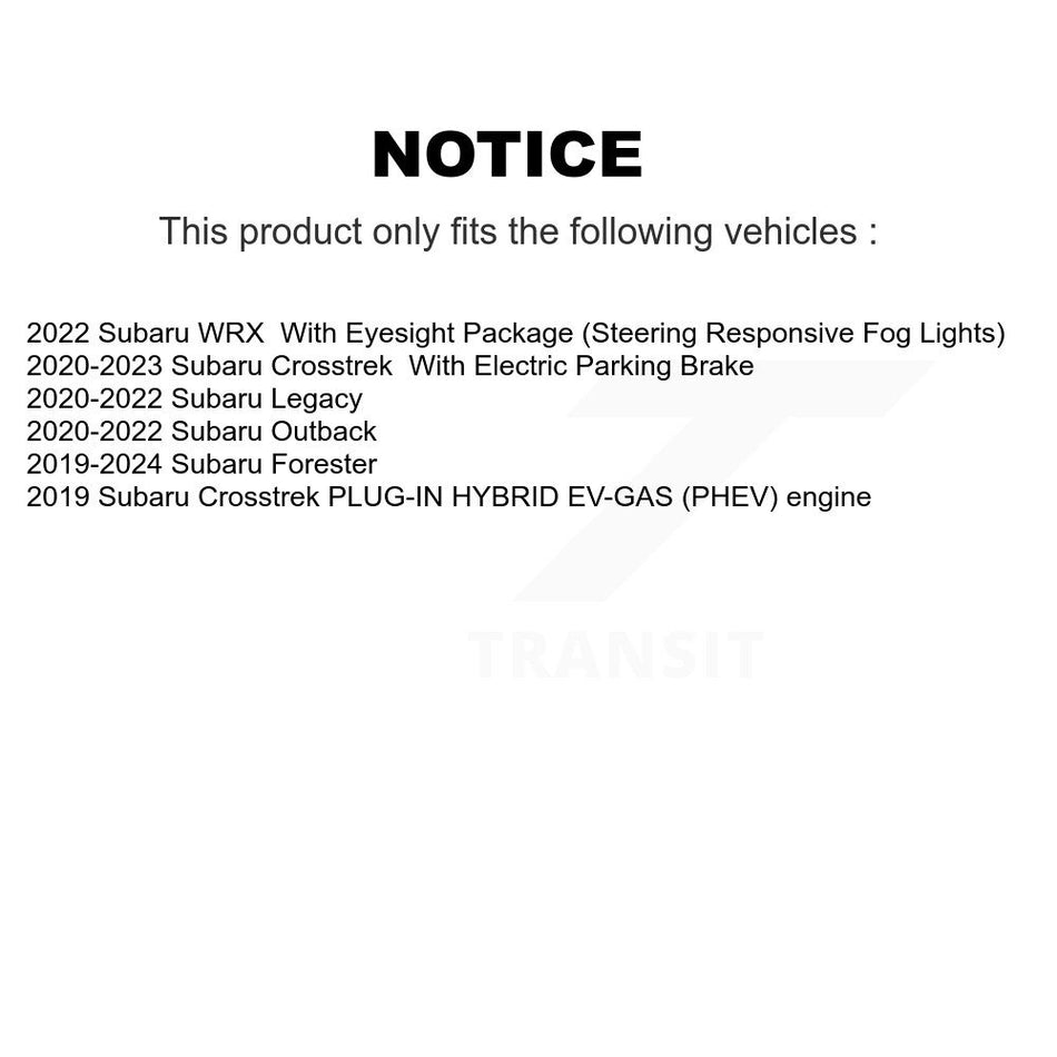 Front Rear Semi-Metallic Brake Pads Kit For Subaru Crosstrek Forester Outback WRX Impreza KSM-100604