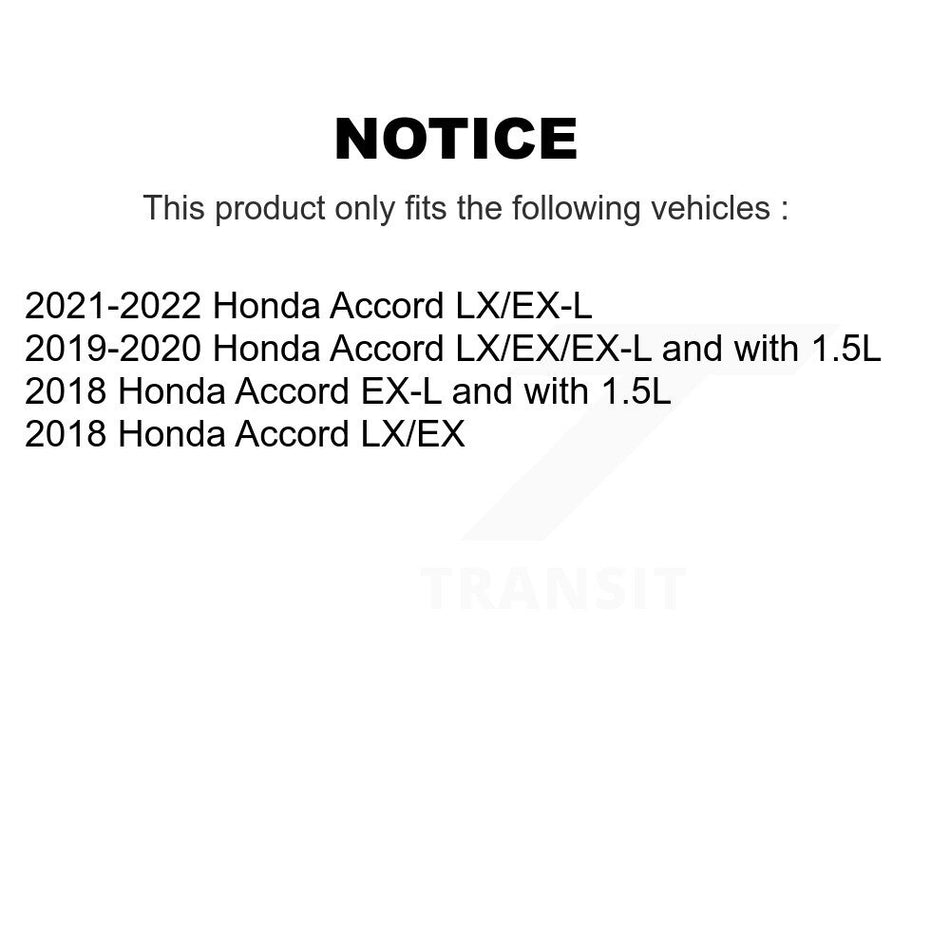Front Rear Semi-Metallic Brake Pads Kit For Honda Accord KSM-100610