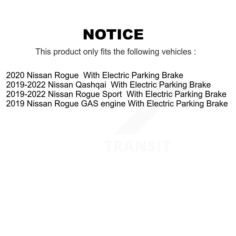 Front Rear Semi-Metallic Brake Pads Kit For Nissan Rogue Sport Qashqai KSM-100648
