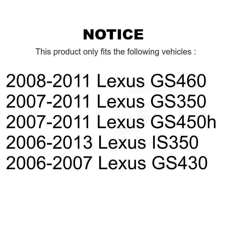 Front Rear Semi-Metallic Brake Pads Kit For Lexus IS350 GS350 GS450h GS430 GS460 KSM-100649