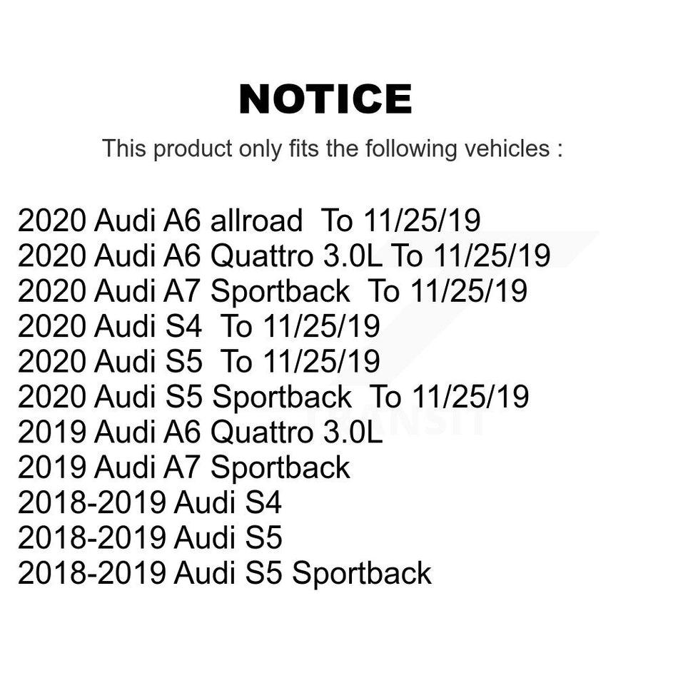 Front Rear Semi-Metallic Brake Pads Kit For Audi S5 Sportback S4 A6 Quattro A7 allroad KSM-100651