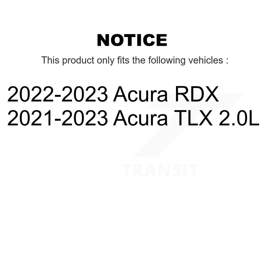 Front Rear Semi-Metallic Brake Pads Kit For Acura RDX TLX KSM-100657