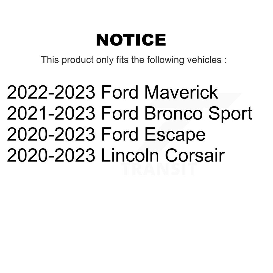 Front Rear Semi-Metallic Brake Pads Kit For Ford Escape Bronco Sport Maverick Lincoln KSM-100668