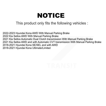 Front Rear Semi-Metallic Brake Pads Kit For Hyundai Kona Kia Seltos KSM-100683