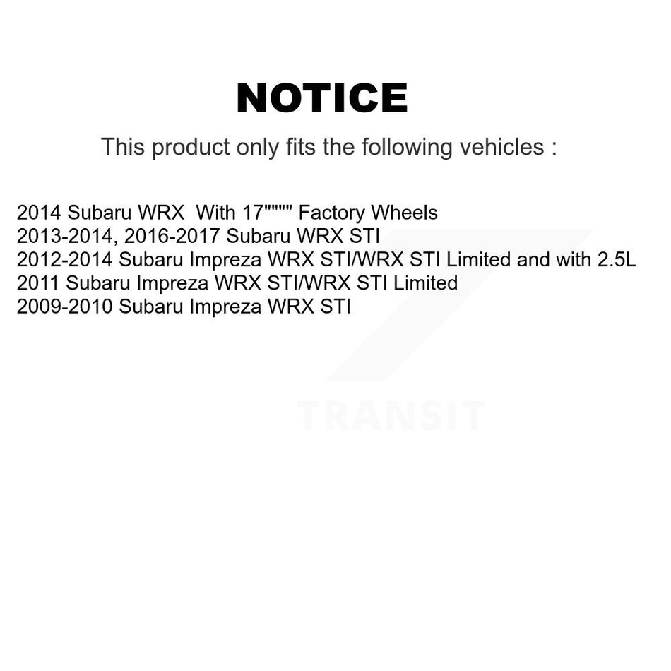 Front Rear Semi-Metallic Brake Pads And Parking Shoes Kit For Subaru Impreza KSN-100880