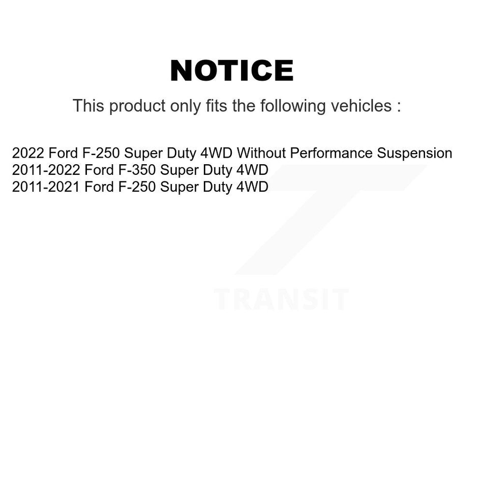 Front Suspension Shock Absorber And TOR Link Kit For Ford F-350 Super Duty F-250 4WD KSS-100036