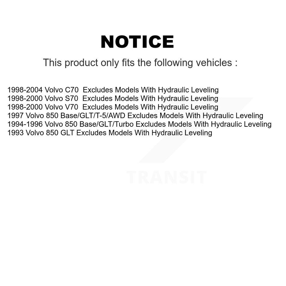 Front Complete Shock Assembly And TOR Link Kit For Volvo S70 850 V70 C70 KSS-100520