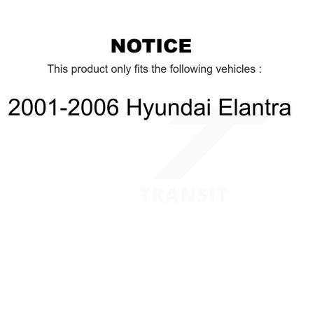 Front Arms Complete Shock Tie Rods Link Sway Bar Kit (10Pc) For 2001-2006 Hyundai Elantra KSS-104016