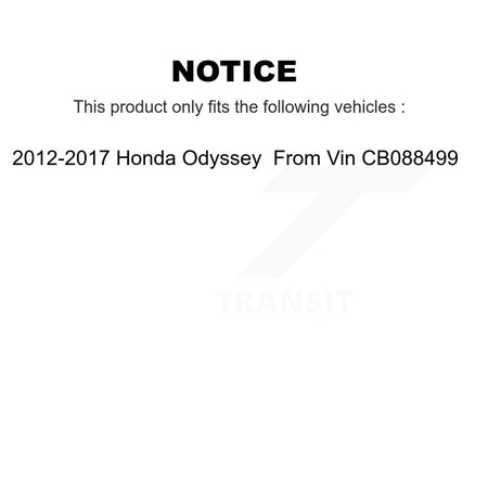 Front Control Arms And Complete Shock Tie Rods Link Sway Bar Kit (10Pc) For Honda Odyssey KSS-104025