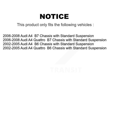 Front Left Complete Shock Assembly And TOR Link Kit For Audi A4 Quattro KSS-104260