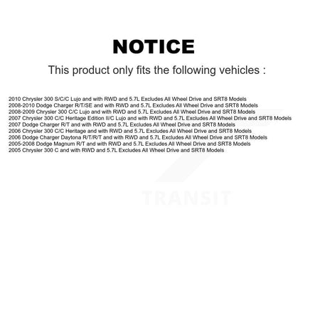 Front Left Complete Shock Assembly And TOR Link Kit For Chrysler 300 Dodge Charger Magnum KSS-104279