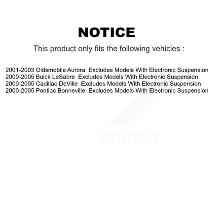 Front Shock Assembly & TQ Link Kit For Buick LeSabre Cadillac DeVille Pontiac Bonneville KSS-104346