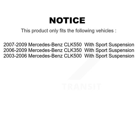 Front Complete Shock Assembly And TOR Link Kit For Mercedes-Benz CLK350 CLK500 CLK550 KSS-104431