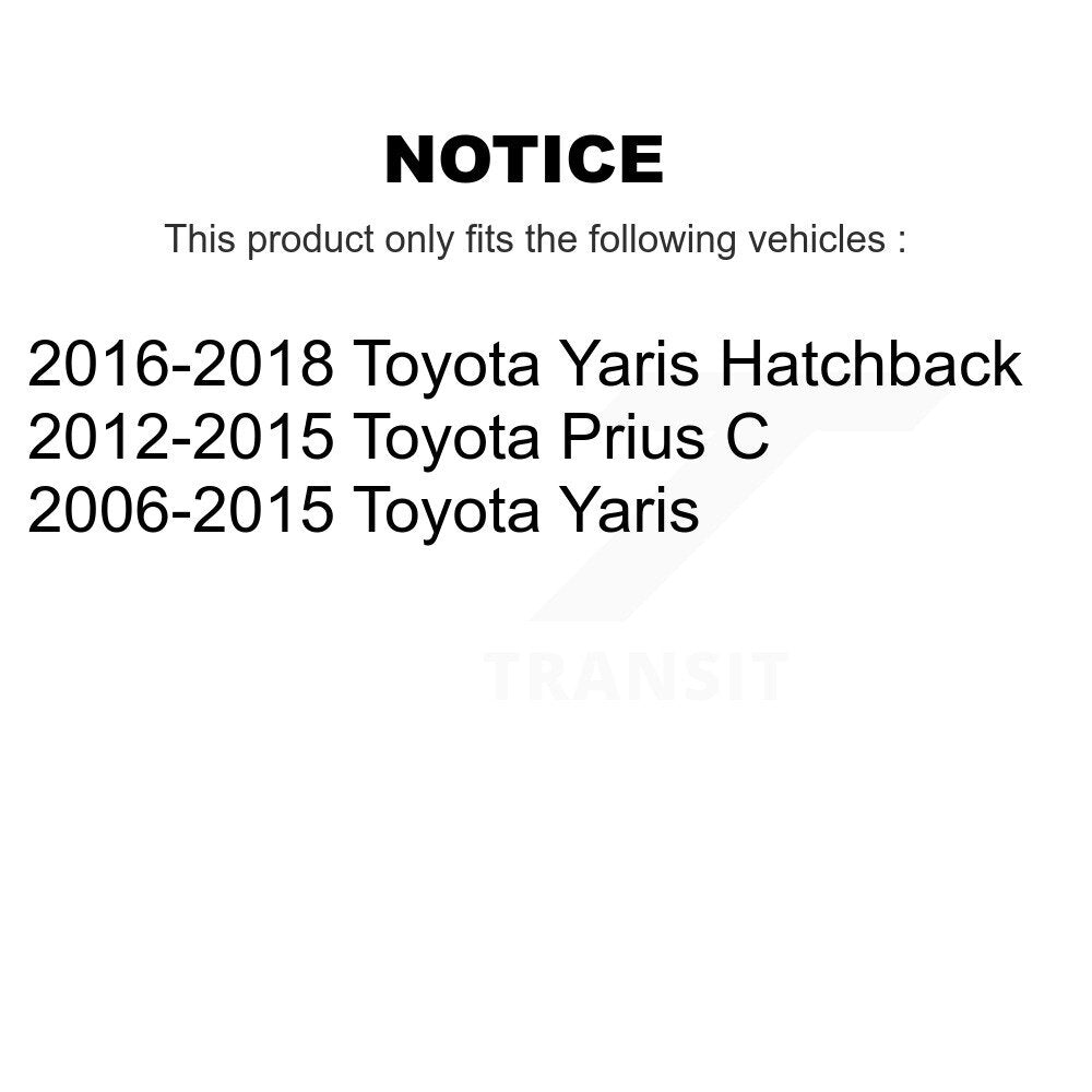 Front Left Complete Shock Assembly And TQ Link Kit For Toyota Yaris Prius C KSS-104469