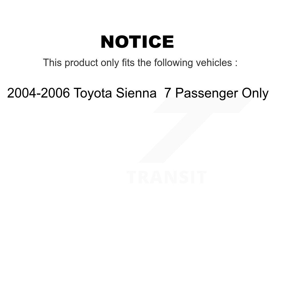 Front Left Shock Assembly And TQ Link Kit For 2004-2006 Toyota Sienna 7 Passenger Only KSS-104547