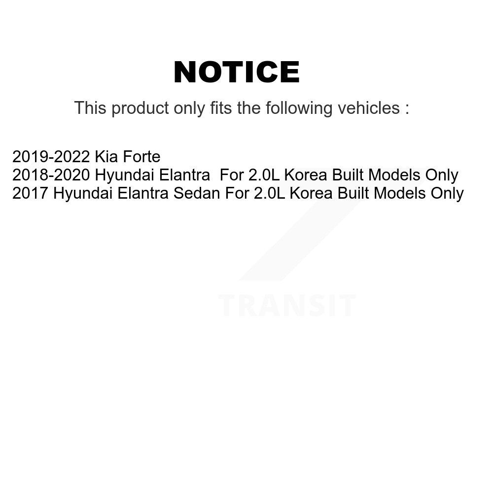 Front Left Complete Shock Assembly And TOR Link Kit For Hyundai Elantra Kia Forte KSS-104666