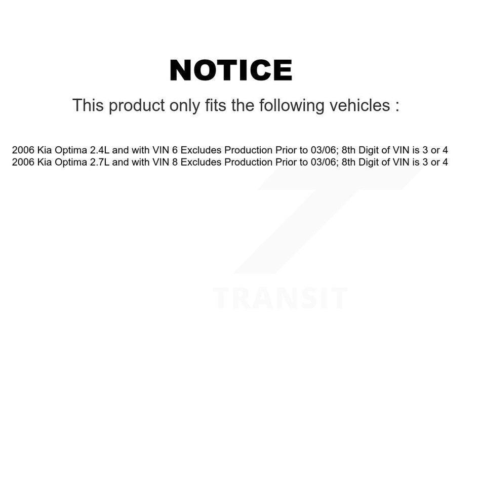 Front Left Complete Shock Assembly And TOR Link Kit For Kia Optima KSS-104769