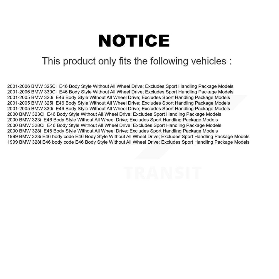 Front Left Shock Assembly TOR Link Kit For BMW 330Ci 325i 325Ci 320i 330i 323i 328i 323Ci KSS-104781