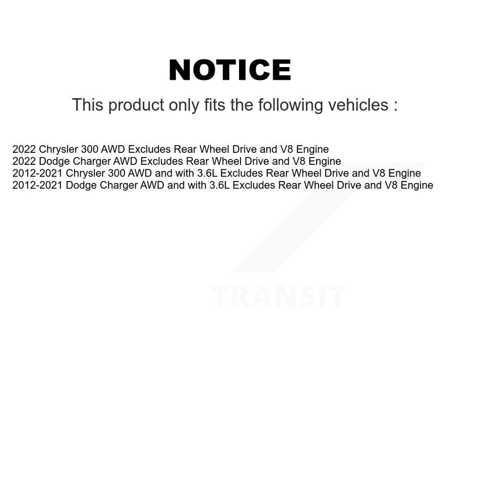 Front Left Complete Shock Assembly And TOR Link Kit For Dodge Charger Chrysler 300 KSS-104799