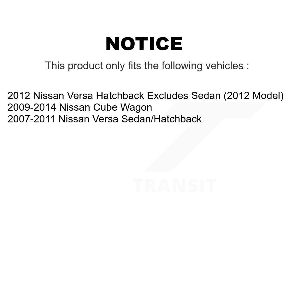 Front Right Complete Shock Assembly And TQ Link Kit For Nissan Versa Cube KSS-104824