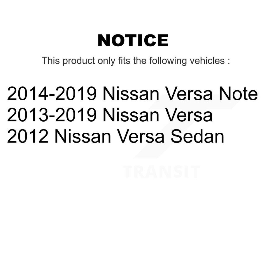 Front Right Complete Shock Assembly And TQ Link Kit For Nissan Versa Note KSS-104825