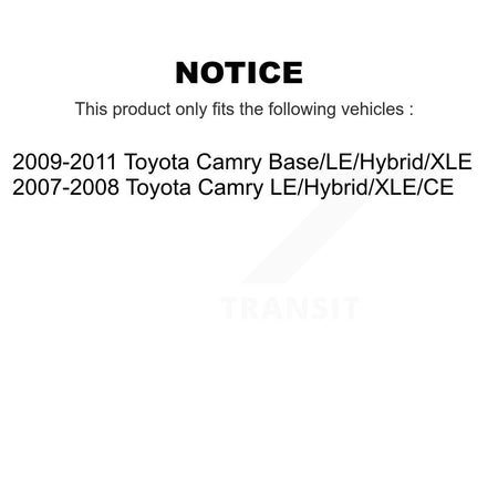 Front Right Complete Shock Assembly And TOR Link Kit For Toyota Camry KSS-105148