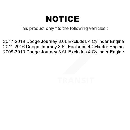 Front Right Shock Assembly And TOR Link Kit For Dodge Journey Excludes 4 Cylinder Engine KSS-105152