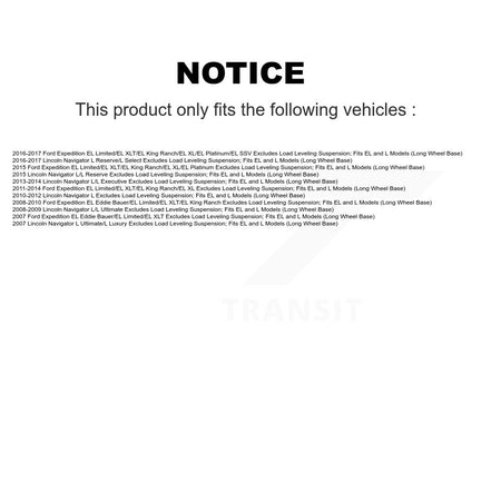 Rear Complete Shock Assembly And TOR Link Kit For Ford Expedition Lincoln Navigator KSS-105212