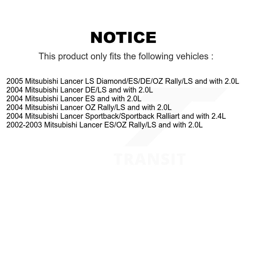 Rear Complete Shock Assembly And TOR Link Kit For Mitsubishi Lancer KSS-105220