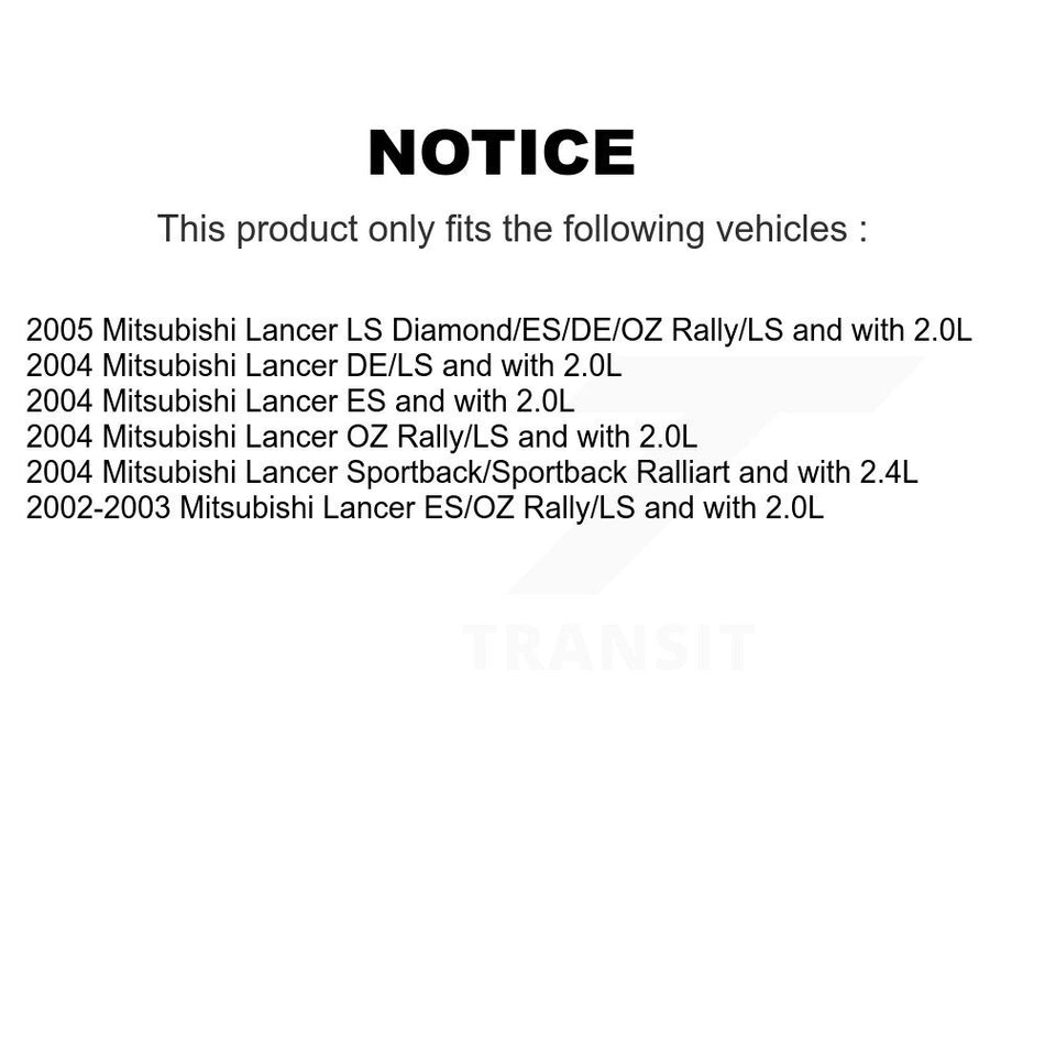 Rear Complete Shock Assembly And TOR Link Kit For Mitsubishi Lancer KSS-105220