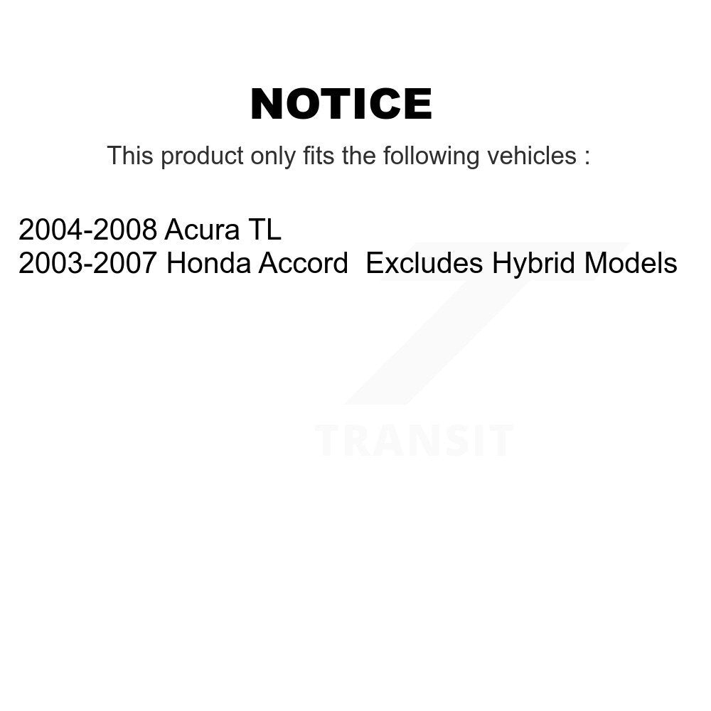 Rear Left Complete Shock Assembly And TOR Link Kit For Honda Accord Acura TL KSS-105248