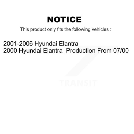 Rear Left Complete Shock Assembly And TQ Link Kit For Hyundai Elantra KSS-105321