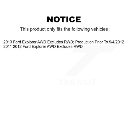 Front Left Complete Shock Assembly And TOR Link Kit For Ford Explorer AWD KSS-105358