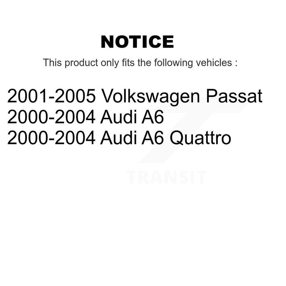 Front Left Complete Shock Assembly And TOR Link Kit For Volkswagen Passat Audi A6 Quattro KSS-105371