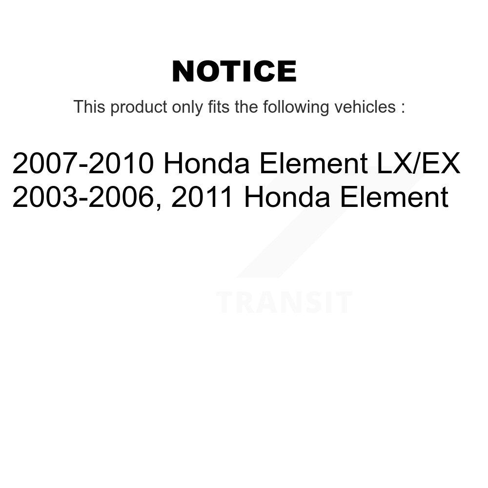 Front Left Complete Shock Assembly And TOR Link Kit For Honda Element KSS-105426