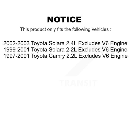 Rear Left Complete Shock Assembly TOR Link Kit For Toyota Camry Solara Excludes V6 Engine KSS-105450