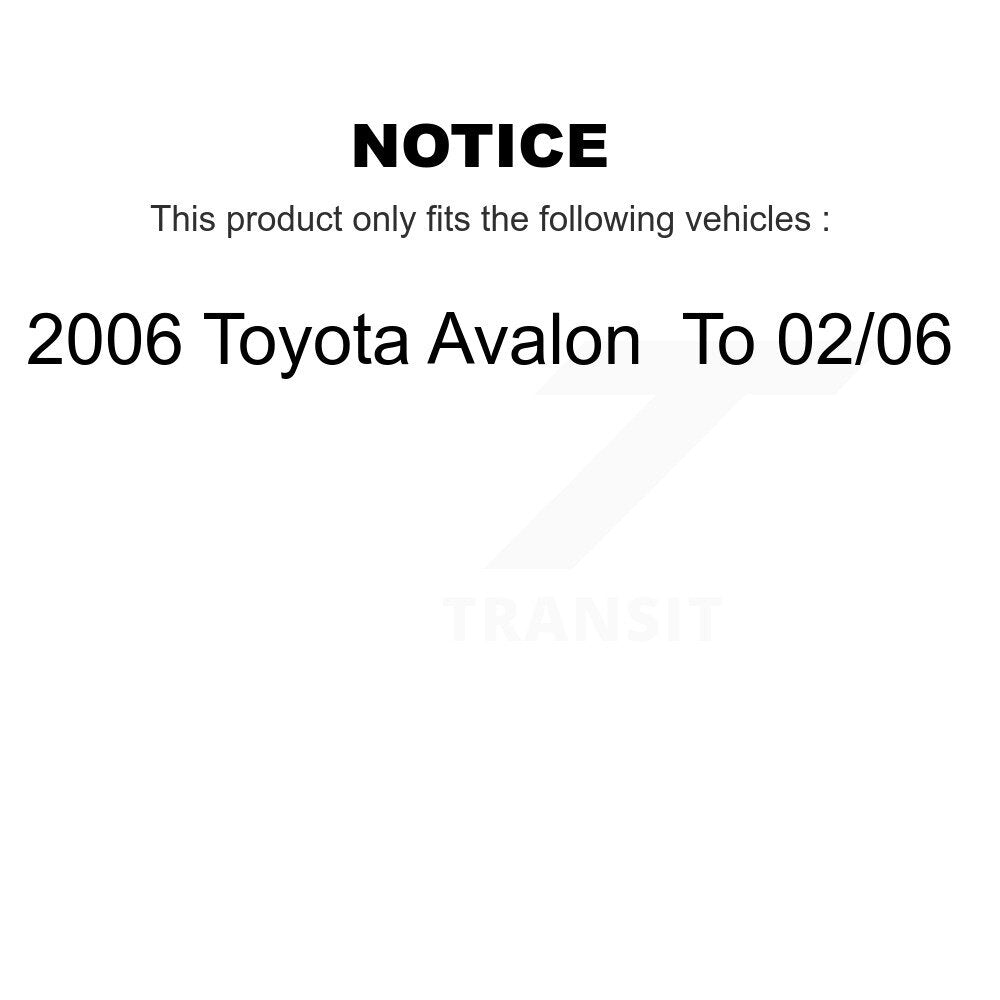 Rear Left Complete Shock Assembly And TOR Link Kit For 2006 Toyota Avalon To 02 06 KSS-105461