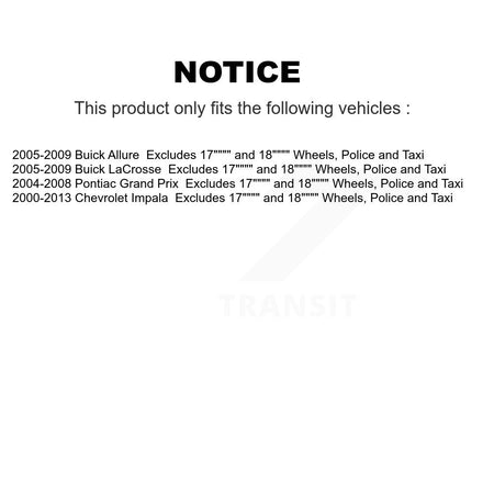 Rear Left Shock Assembly & TOR Link Kit For Chevrolet Impala Buick LaCrosse Pontiac Grand KSS-105464