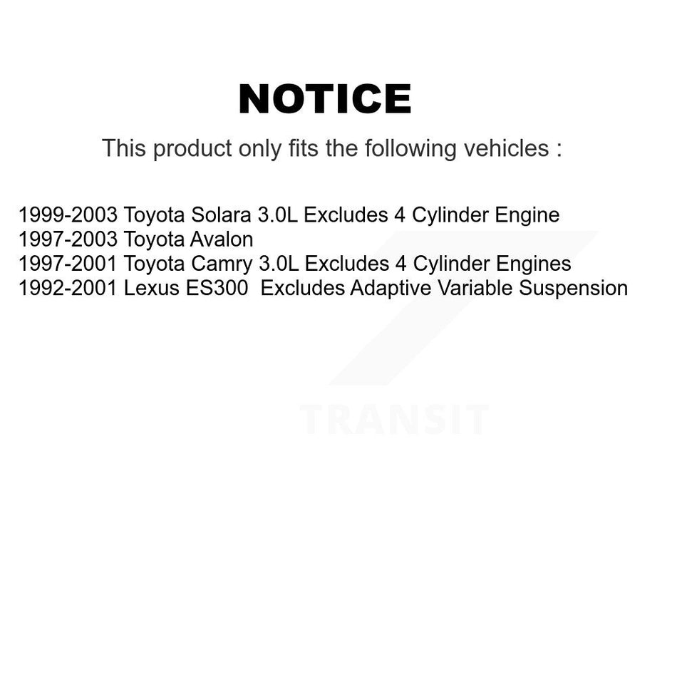 Rear Right Complete Shock Assembly TQ Link Kit For Toyota Camry Solara Avalon Lexus ES300 KSS-105500