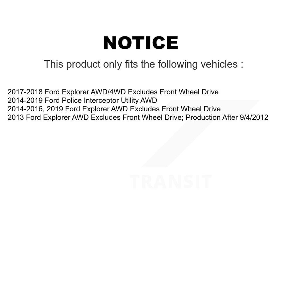 Front Right Shock Assembly And TOR Link Kit For Ford Explorer Police Interceptor Utility KSS-105570