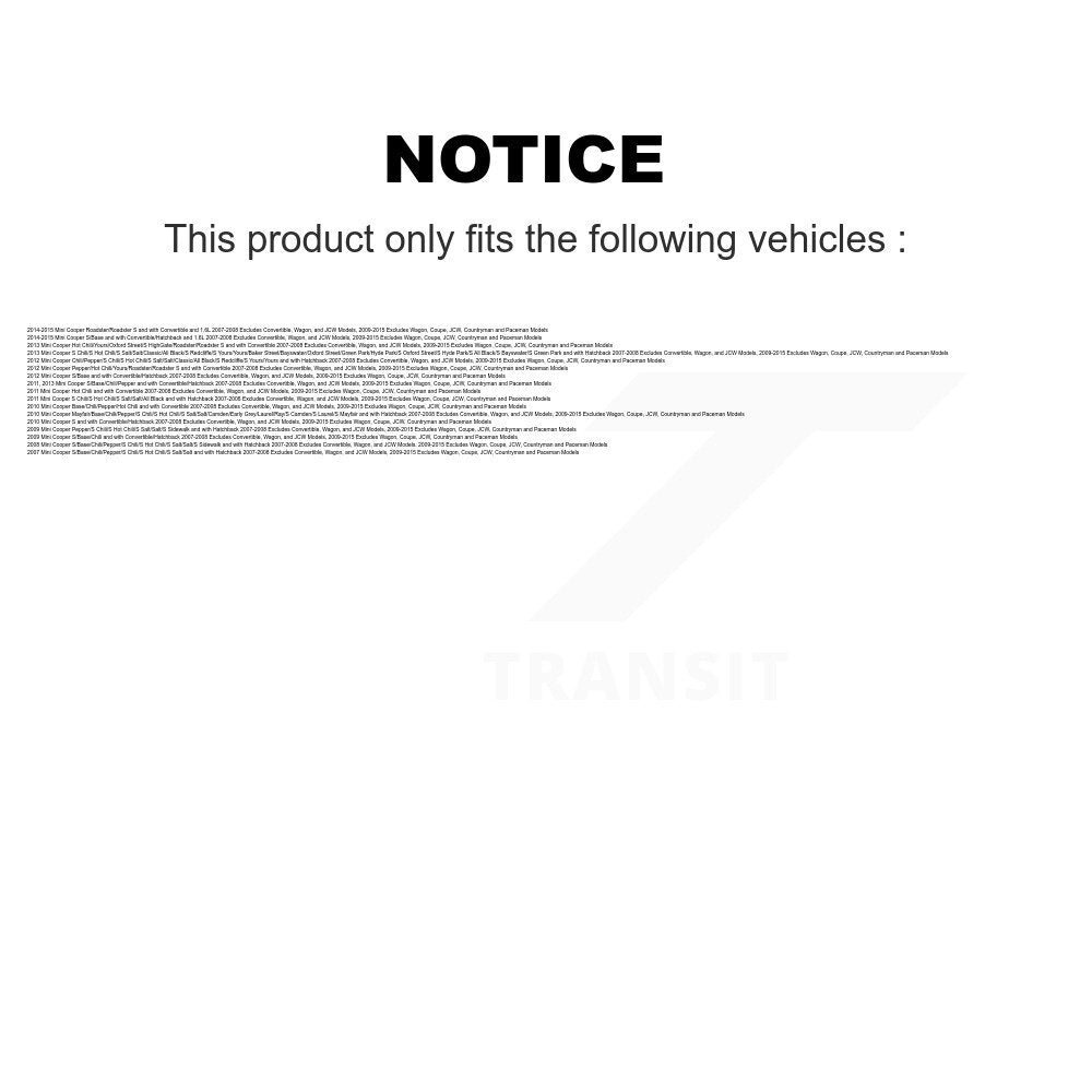 Rear Right Complete Shock Assembly And TOR Link Kit For Mini Cooper KSS-105607