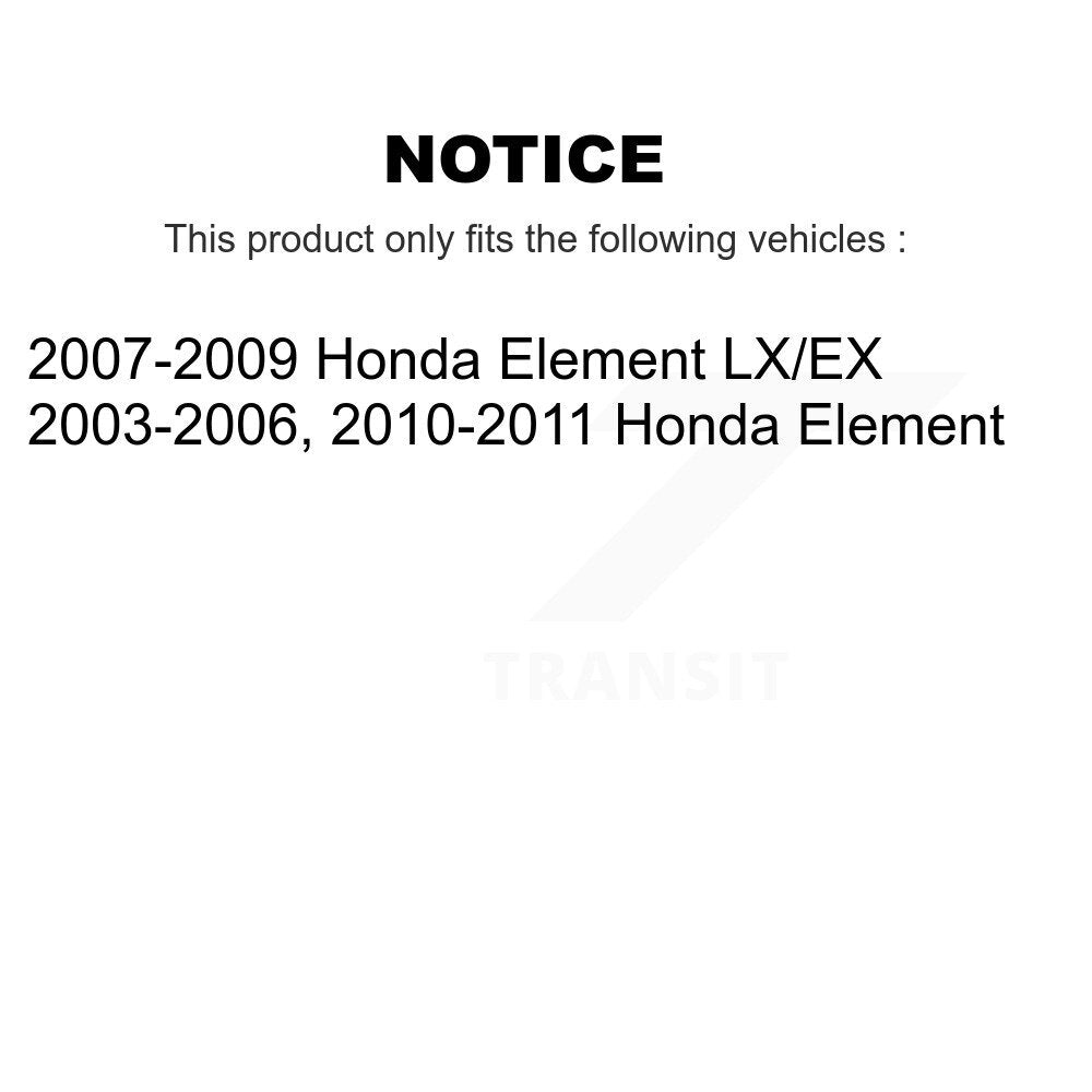 Rear Right Complete Shock Assembly And TOR Link Kit For Honda Element KSS-105638