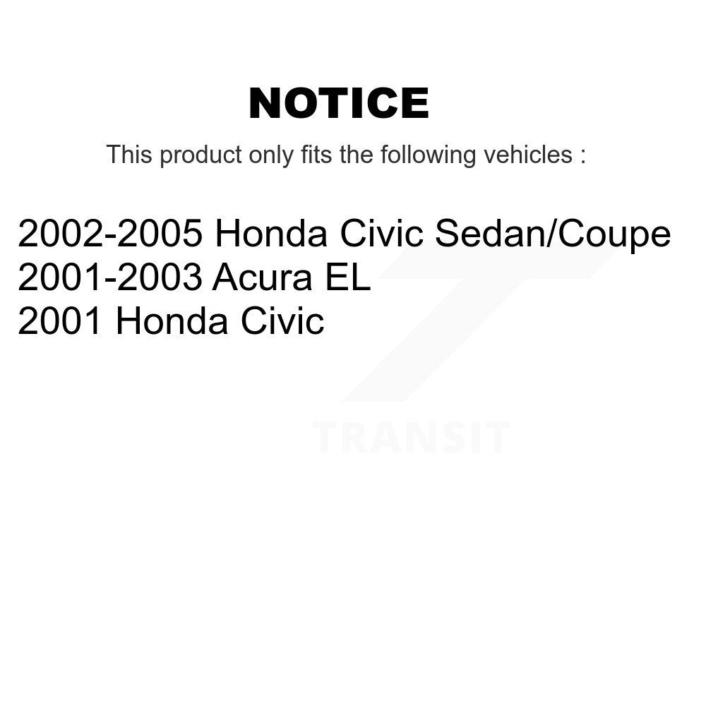 Rear Right Complete Shock Assembly And TOR Link Kit For Honda Civic Acura EL KSS-105639
