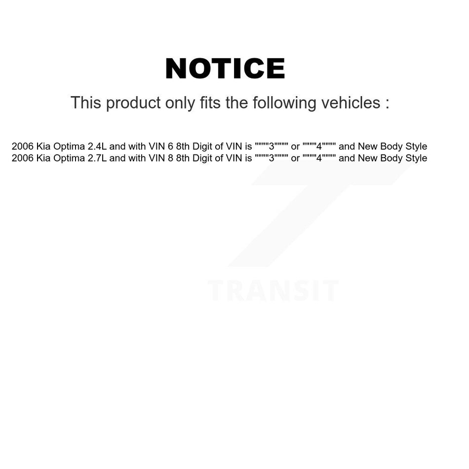 Front Left Strut And TOR Link Kit For Kia Optima KSS-105801