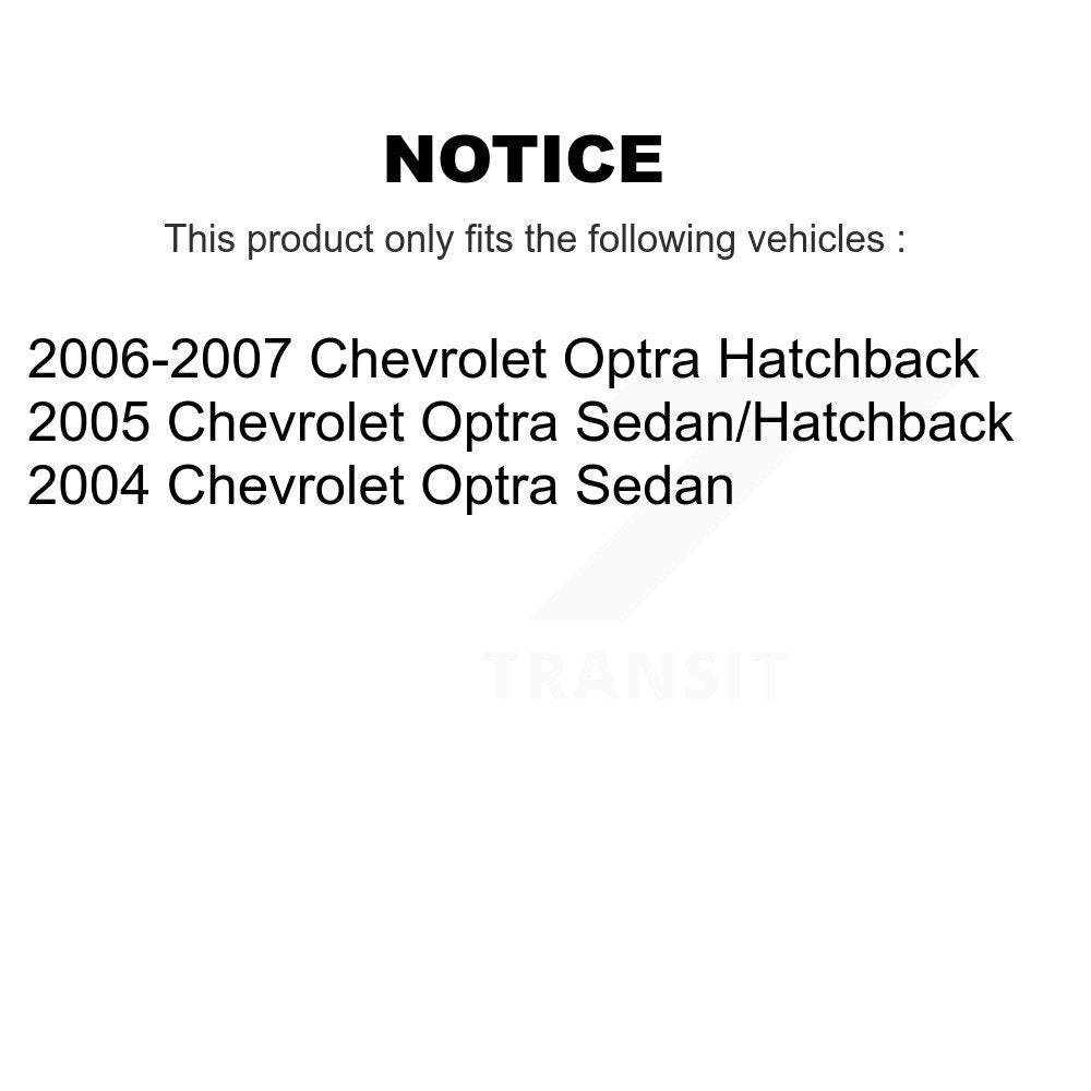 Front Strut And TOR Link Kit For Chevrolet Optra KSS-105981