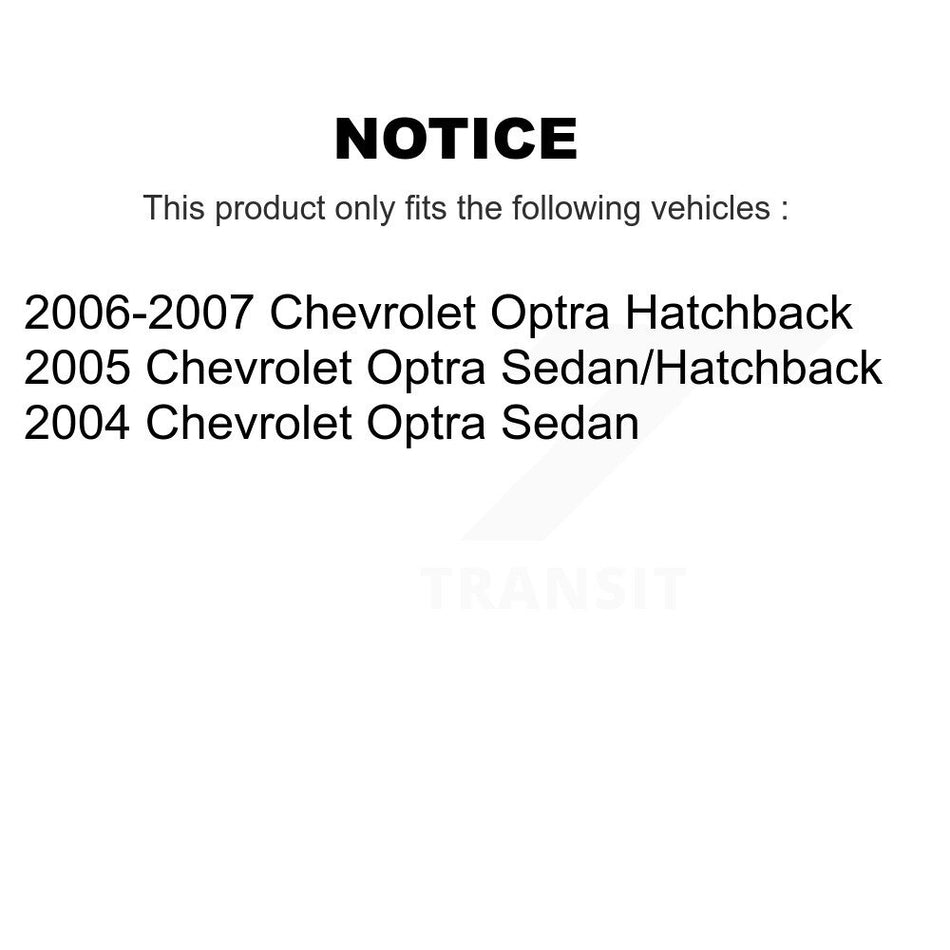 Front Strut And TOR Link Kit For Chevrolet Optra KSS-105981